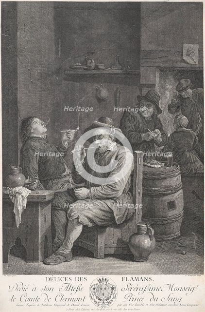 Délices des Flamans (Flemish delights),  1748-1807. Creator: Louis-Simon Lempereur.