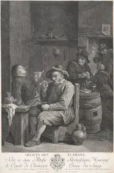 Délices des Flamans (Flemish delights), 1748-1807. Creator: Louis-Simon Lempereur