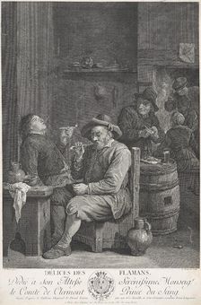 Délices des Flamans (Flemish delights), 1748-1807. Creator: Louis-Simon Lempereur