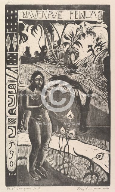 Delightful Land, 1893-94. Creator: Paul Gauguin.