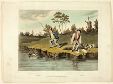 Delights of Fishing, 1823. Creator: Charles Turner