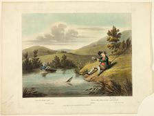 Delights of Fishing, 1823. Creator: Charles Turner