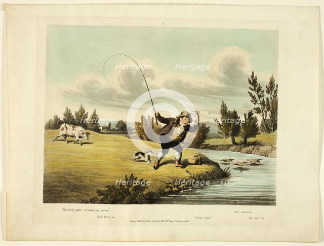 Delights of Fishing, 1823. Creator: Charles Turner.