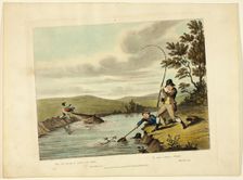 Delights of Fishing, 1823. Creator: Charles Turner