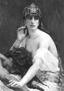 Delilah after Alexandre Cabanel c1880-83. Creator: Charles Theodore Deblois