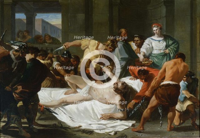Delilah's Betrayal and Samson's Imprisonment by the Philistines, 1784. Artist: Giani, Felice (1758-1823)