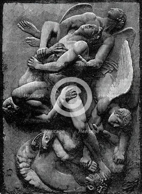 "Deliver us from Evil", from the "Lyra Germanica", 1860. Creator: T. Bolton.