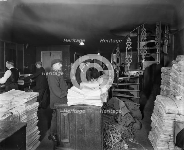 Delivering the News, The Morning Post, London, November 1920. Artist: Bedford Lemere and Company