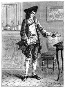Delivering a letter, 19th century