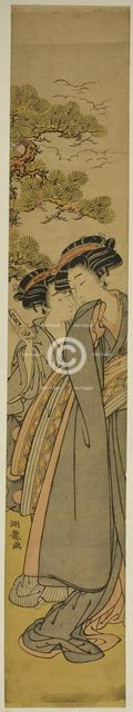 Delivering a Love Letter, c. 1777. Creator: Isoda Koryusai.