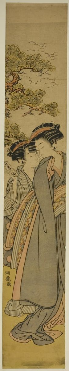 Delivering a Love Letter, c. 1777. Creator: Isoda Koryusai