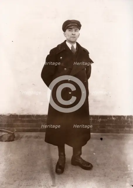 Delivery driver in uniform, 1929. Artist: Unknown