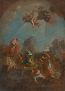 Delivery of the Keys to Saint Peter, 1790-1800. Creator: Josef Anton Zoller