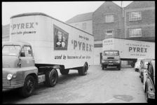 Delivery lorries, Wear Flint Glass Works, Alfred Street, Millfield, Sunderland, 1961. Creator: Eileen Deste