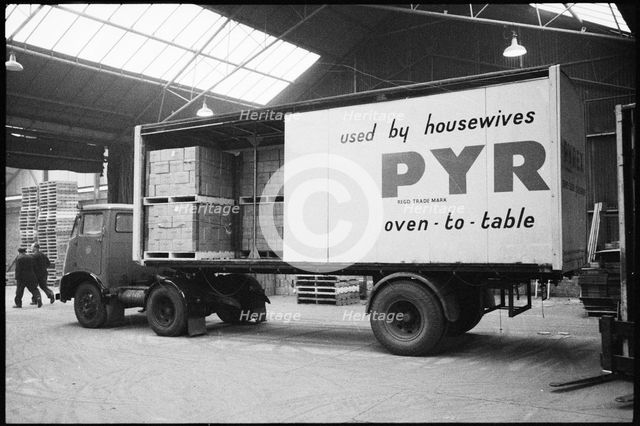 Delivery lorry, Wear Flint Glass Works, Alfred Street, Millfield, Sunderland, 1961. Creator: Eileen Deste.