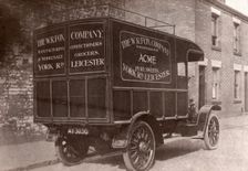 Delivery van, Leicester, 1918
