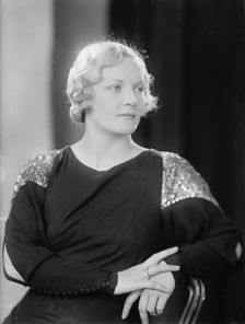 Della M. Adcock, Portrait, 1933. Creator: Harris & Ewing