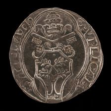 Della Rovere Shield, Crossed Keys, and Tiara [reverse], 15th century. Creator: Unknown
