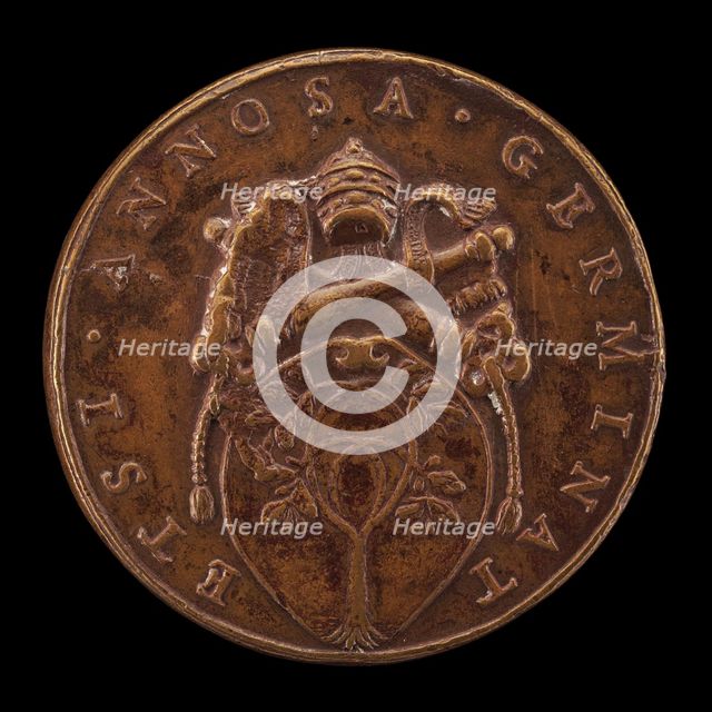 Della Rovere Shield of Arms [reverse], 1667/1682. Creator: Girolamo Paladino.