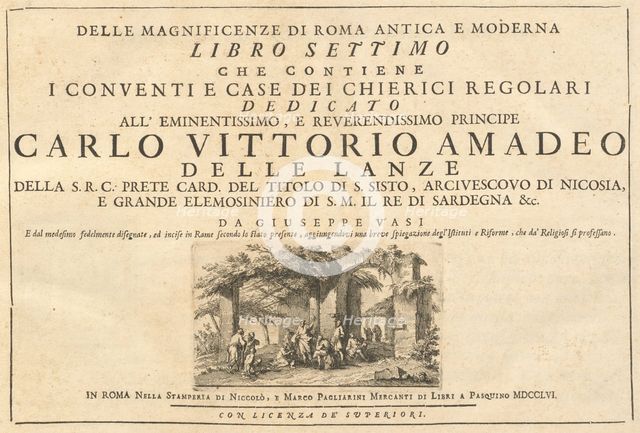 Delle Magnificenze di Roma Antica e Moderna (vol. 3), published 1747-1761. Creator: Giuseppe Vasi.