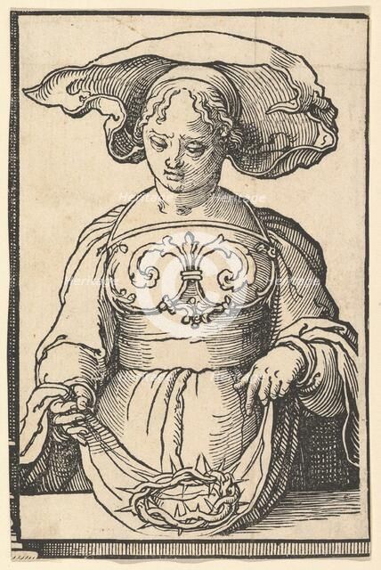 Delphic Sibyl, from the series of Sibyls, ca. 1530. Creator: Lucas van Leyden.