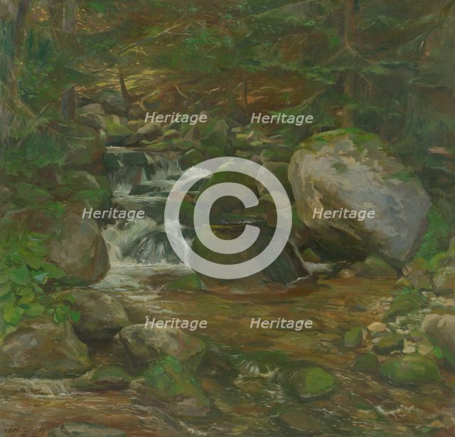 Demänovka Creek, 1953. Creator: Bedrich Hoffstädter.