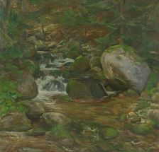 Demänovka Creek, 1953. Creator: Bedrich Hoffstädter