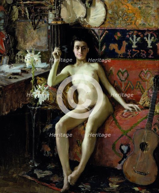 Démasquée, 1888. Artist: Gallen-Kallela, Akseli (1865-1931)