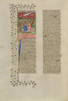 Demetrius Nicator, King of Syria, Killed as He Attempts to Land at Tyre, about 1413-1415. Creators: Boucicaut Master, Workshop of the Boucicaut Master