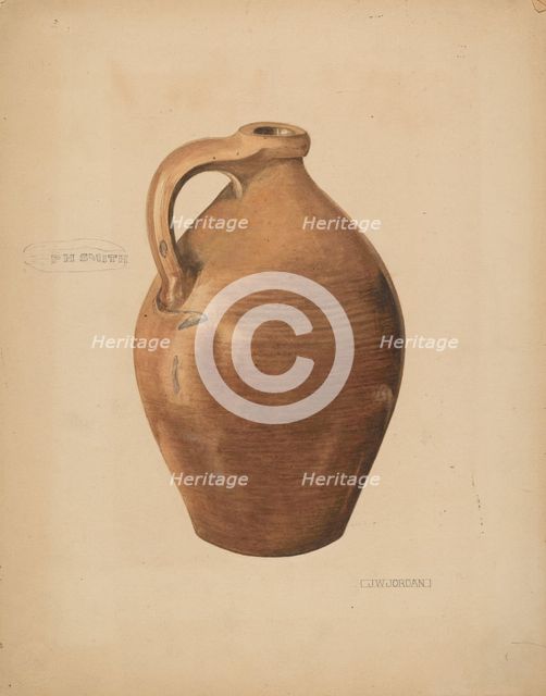 Demi-John Pottery, c. 1937. Creator: John Jordan.