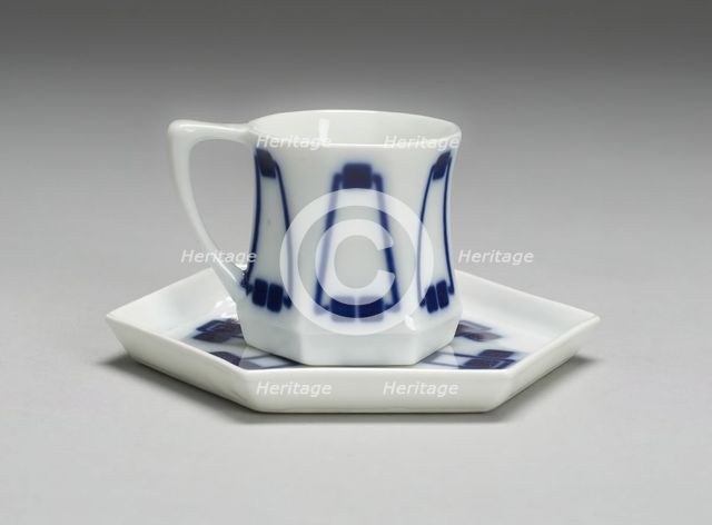 Demitasse and Saucer, Weiden in der Oberpfalz, 1900/02. Creator: Designed by Peter Behrens.