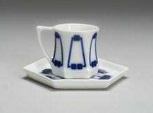 Demitasse and Saucer, Weiden in der Oberpfalz, 1900/02. Creator: Designed by Peter Behrens