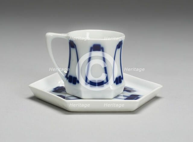 Demitasse and Saucer, Weiden in der Oberpfalz, 1900/02. Creator: Designed by Peter Behrens.