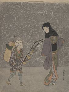 Demon-crushing Bow, ca. 1765., ca. 1765. Creator: Suzuki Harunobu