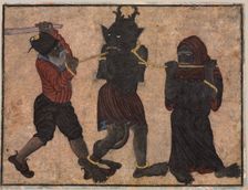 Demon in chains, c. 1453. Creator: Muhammad Siya Qalam (Iranian), style of