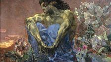 Demon Seated in a Garden 1890. Artist: Mikhail Vrubel