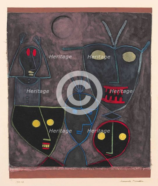 Demonic puppets, 1929. Creator: Klee, Paul (1879-1940).