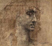Demon's head, 1890. Artist: Vrubel, Mikhail Alexandrovich (1856-1910)