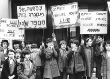 Demonstration against Hillel House School closure, London, 1981. Creator: Unknown