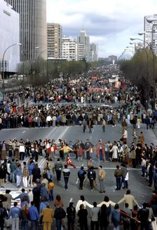 Demonstration in Madrid against NATO