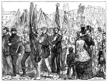 Demonstration of sailors, 19th century, (1900)