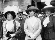 Democratic National Convention - Mrs. Norman E. Mack; Mrs. William H. Taft; Mrs. Hugh Wallace, 1912. Creator: Harris & Ewing
