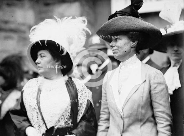 Democratic National Convention - Mrs. Norman E. Mack And Mrs. William H. Taft, 1912. Creator: Harris & Ewing.