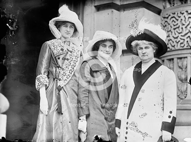 Democratic National Convention - Mrs. Roger Sullivan of Illinois; Miss Virginia Sullivan..., 1912. Creator: Harris & Ewing.