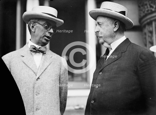 Democratic National Convention - Col. George Harvey; Sen. A.O. Bacon of Georgia, 1912. Creator: Harris & Ewing.
