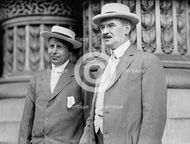 Democratic National Convention - Governor James Cox of Ohio; Rep. J.J. Fitzgerald of New York, 1912. Creator: Harris & Ewing.