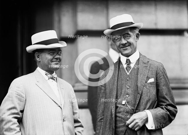 Democratic National Convention - H.E. Newbranch And Sen. G.M. Hitchcock of Nebraska, 1912. Creator: Harris & Ewing.