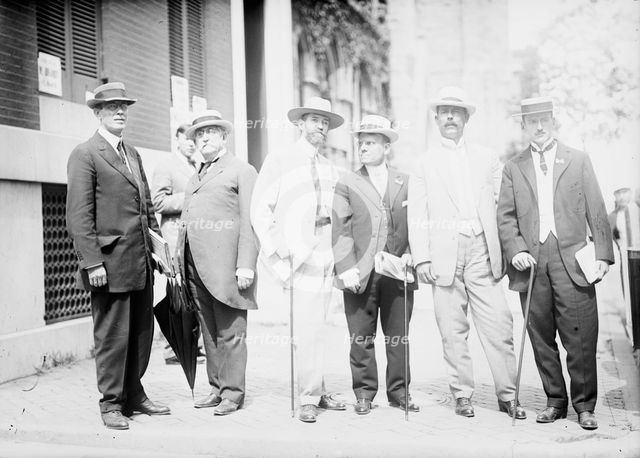 Democratic National Convention - Puerto Rican Delegation: Henry W. Dooley..., 1912. Creator: Harris & Ewing.