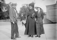 Democratic National Convention - Sen. Tillman of S.C.; Mrs. Tillman; Miss Tillman, 1912. Creator: Harris & Ewing