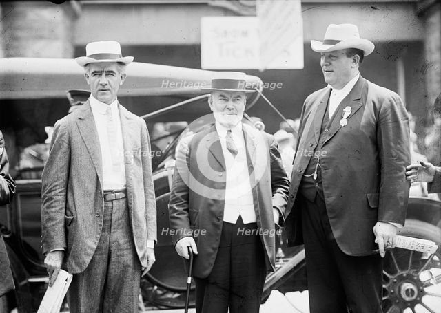 Democratic National Convention - Senators Hitchcock of Nebraska, O'Gorman of New York..., 1912. Creator: Harris & Ewing.